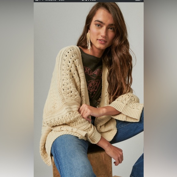 Lucky Brand Sweaters - NWT‎ Lucky 🍀 Brand Crochet Cardigan